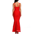 Long Dress Long Bandage Dress Red Dress Sleeveless Fishtail Dress